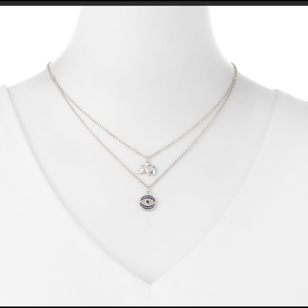 Judith Ripka Sterling Silver evil eye/ elephant